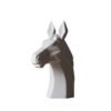 Unpainted Abstract Nordic-Style Animal White Rhino Head Ornament Modern Minimalist Living Room Soft Furnishing Home Decor