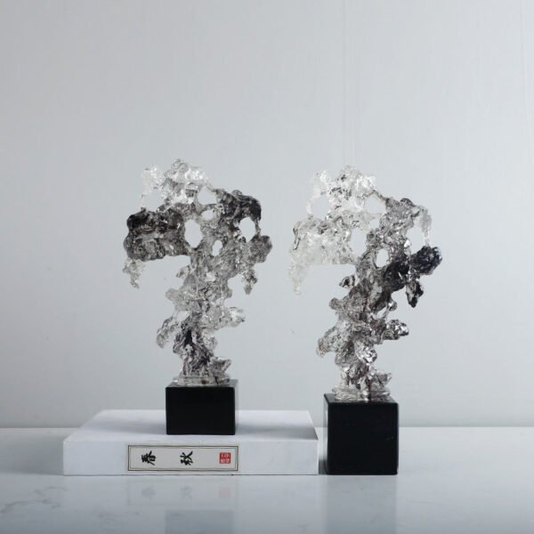 New Chinese-Style Creative Ink-Washed Taihu Stone Decorative Piece Model Home Bookshelf, Coffee Table, TV Cabinet Hotel Soft Furnishing Decorations