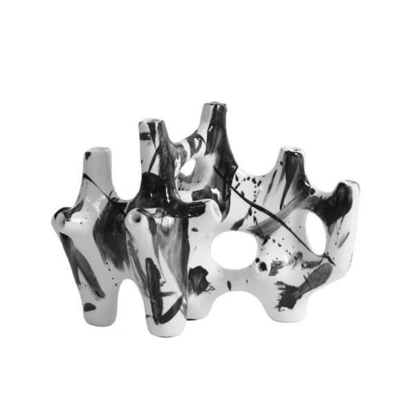 Hand-Painted Coral Decorative Piece Showroom Display Item Luxurious Wabi-Sabi Style Decor Artistic Niche Soft Furnishing Bedroom Decorative Accent