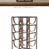 Metal Leather Wine Rack Display Stand Decorative Piece Model Home, Café, Restaurant, Hotel Bar Counter Luxury Wine Cabinet Decorative Item