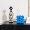 Minimalist Modern Cartoon Mosaic Figure Decorative TV Cabinet Living Room Table Top Wine Cabinet Entrance Hallway Children's Room Creative Ornament