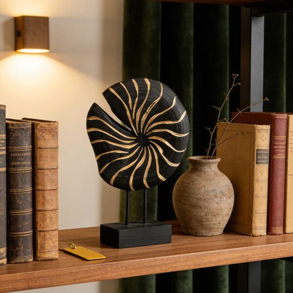 Showroom Decorative Piece Wabi-Sabi Style Entryway Decorative Piece Luxury High-End Decorative Artwork Circular Sun Disc Decorative Piece