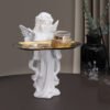 Nordic Prayer Girl Angel Metal Tray Storage Decorative Piece Nail Salon & Cosmetics Store Storage Decorative Display