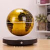 Magnetic Levitation Globe Clock Base Golden Glowing Globe Colorful Atmosphere Night Light Tech-Inspired Decorative Piece