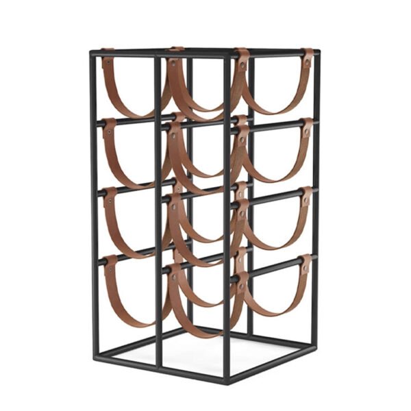 Metal Leather Wine Rack Display Stand Decorative Piece Model Home, Café, Restaurant, Hotel Bar Counter Luxury Wine Cabinet Decorative Item