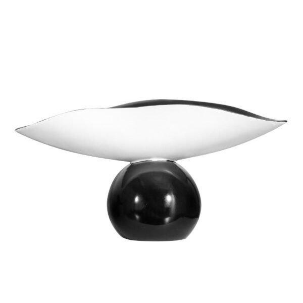 Creative Minimalist Black-and-White Patchwork Sphere Fruit Bowl Tray Decorative Accent Piece Living Room & Dining Room Soft Furnishings Home Decor Ornament