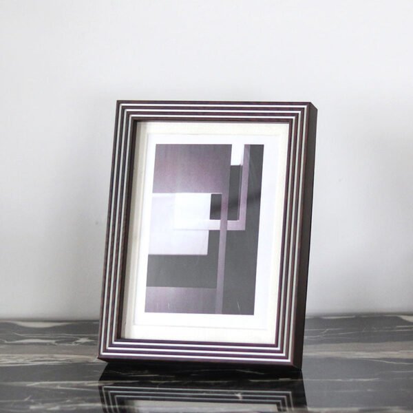 Modern Minimalist Nordic Light Luxury Artistic Swirl Pattern Picture Frame 7-Inch Decorative Piece Showroom Living Room Bedside Table Photo Frame Ornament