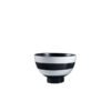 Black-and-white striped vase pattern Asymmetrical twill floral vase Flower container Model home cabinet decoration Resin craft ornament