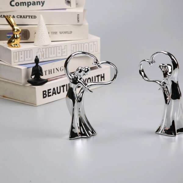 European-Style Ceramic Couple's Premium Wine Cabinet & Sideboard Decorative Piece Living Room Entryway Creative Home Accessories Soft Furnishings