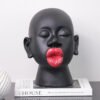 Modern European-Style Creative Portrait Sculpture Showroom Soft Furnishings Club Soft Decorative Ornaments