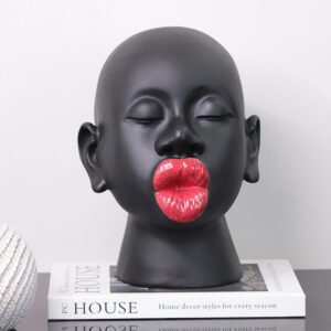 Modern European-Style Creative Portrait Sculpture Showroom Soft Furnishings Club Soft Decorative Ornaments