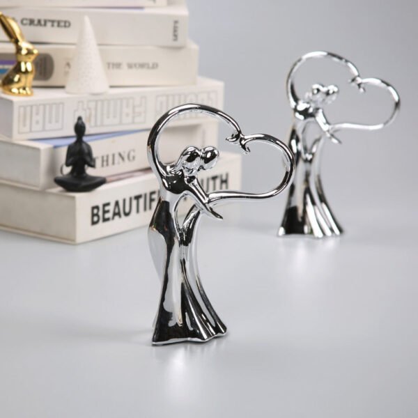 European-Style Ceramic Couple's Premium Wine Cabinet & Sideboard Decorative Piece Living Room Entryway Creative Home Accessories Soft Furnishings