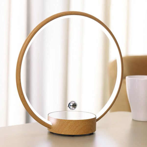 Magnetic Levitation Ring Light Bedside Night Light for Bedroom Romantic Valentine's Day Gift for Girlfriend Birthday Present for Women Table Lamp