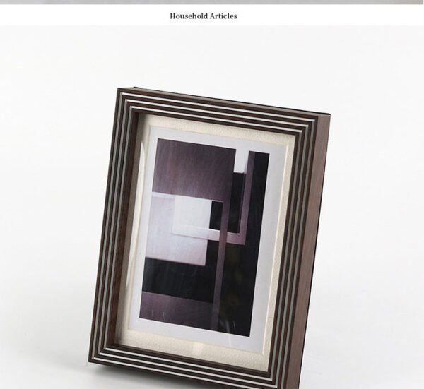 Modern Minimalist Nordic Light Luxury Artistic Swirl Pattern Picture Frame 7-Inch Decorative Piece Showroom Living Room Bedside Table Photo Frame Ornament