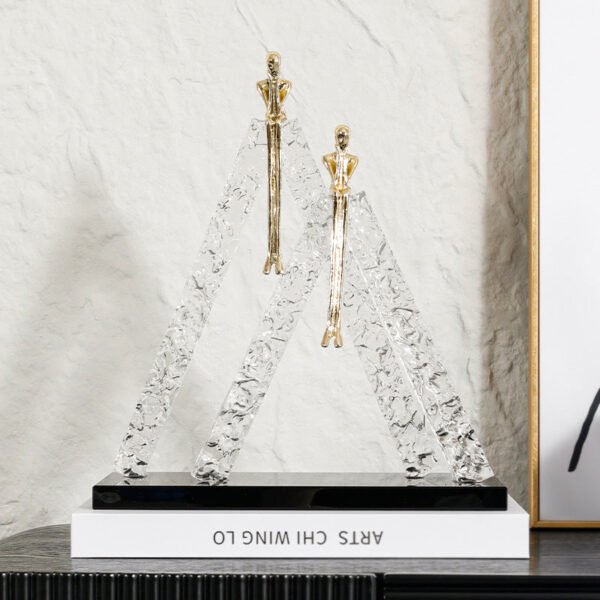 Thinker Crystal Ornament Modern Minimalist Model Home Living Room Table Home Decor Piece TV Cabinet Coffee Table