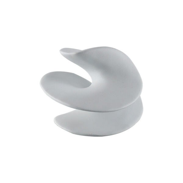 Modern Minimalist White Geometric Twisted Spinning Top Decorative Piece Model Home Display, Sales Office, Study Room Ornament