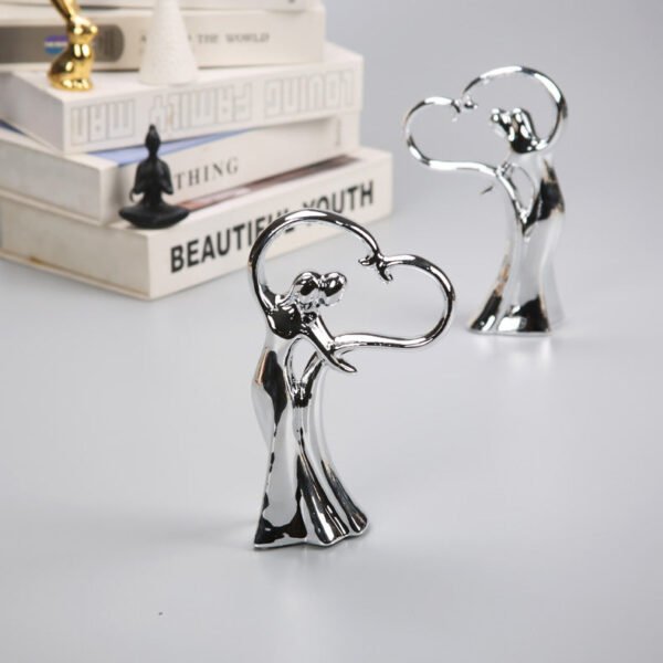 European-Style Ceramic Couple's Premium Wine Cabinet & Sideboard Decorative Piece Living Room Entryway Creative Home Accessories Soft Furnishings