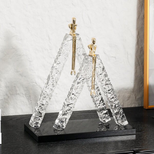 Thinker Crystal Ornament Modern Minimalist Model Home Living Room Table Home Decor Piece TV Cabinet Coffee Table