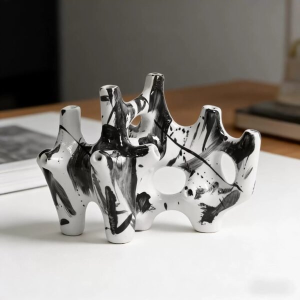 Hand-Painted Coral Decorative Piece Showroom Display Item Luxurious Wabi-Sabi Style Decor Artistic Niche Soft Furnishing Bedroom Decorative Accent