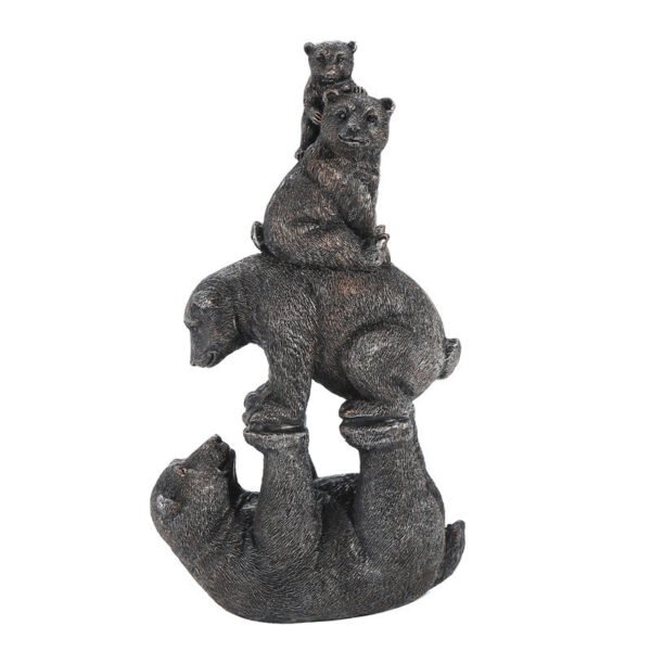 New Arrival: Family of Four Black Bears Crafted Living Room Wine Cabinet Home Decor Tabletop Ornament Creative Gift Decoration