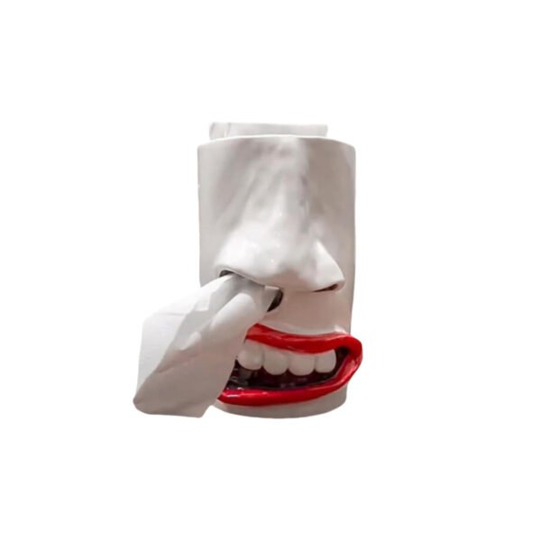 New Arrival: Whimsical Tissue Holder Decor Hilarious Nostril-Shaped Tissue Holder Resin Craft Desktop Ornament